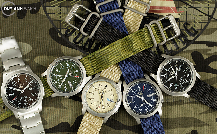 đồng hồ seiko 5 qu&acirc;n đội